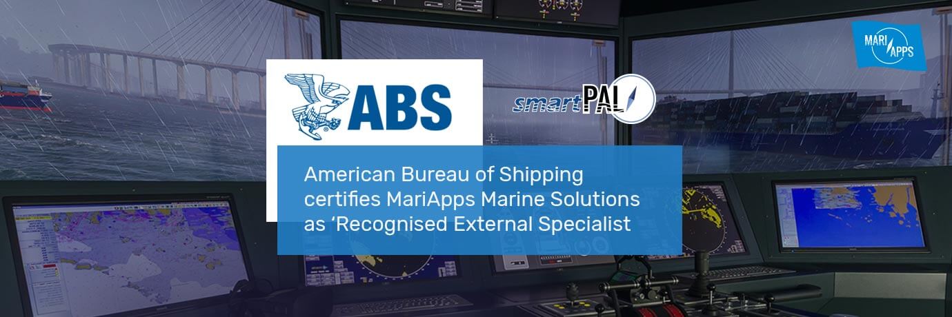 MariApps Accredited with ABS Certification for Bridge Navigation